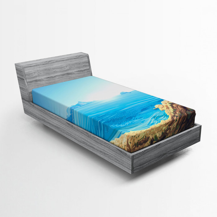 East Urban Home Beach Fitted Sheet | Wayfair